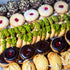 Mélange à gâteau farci avec de la confiture et des noix
